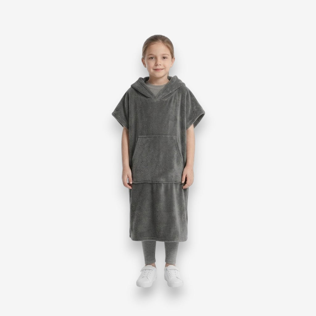 Poncho polaire enfant cocooning