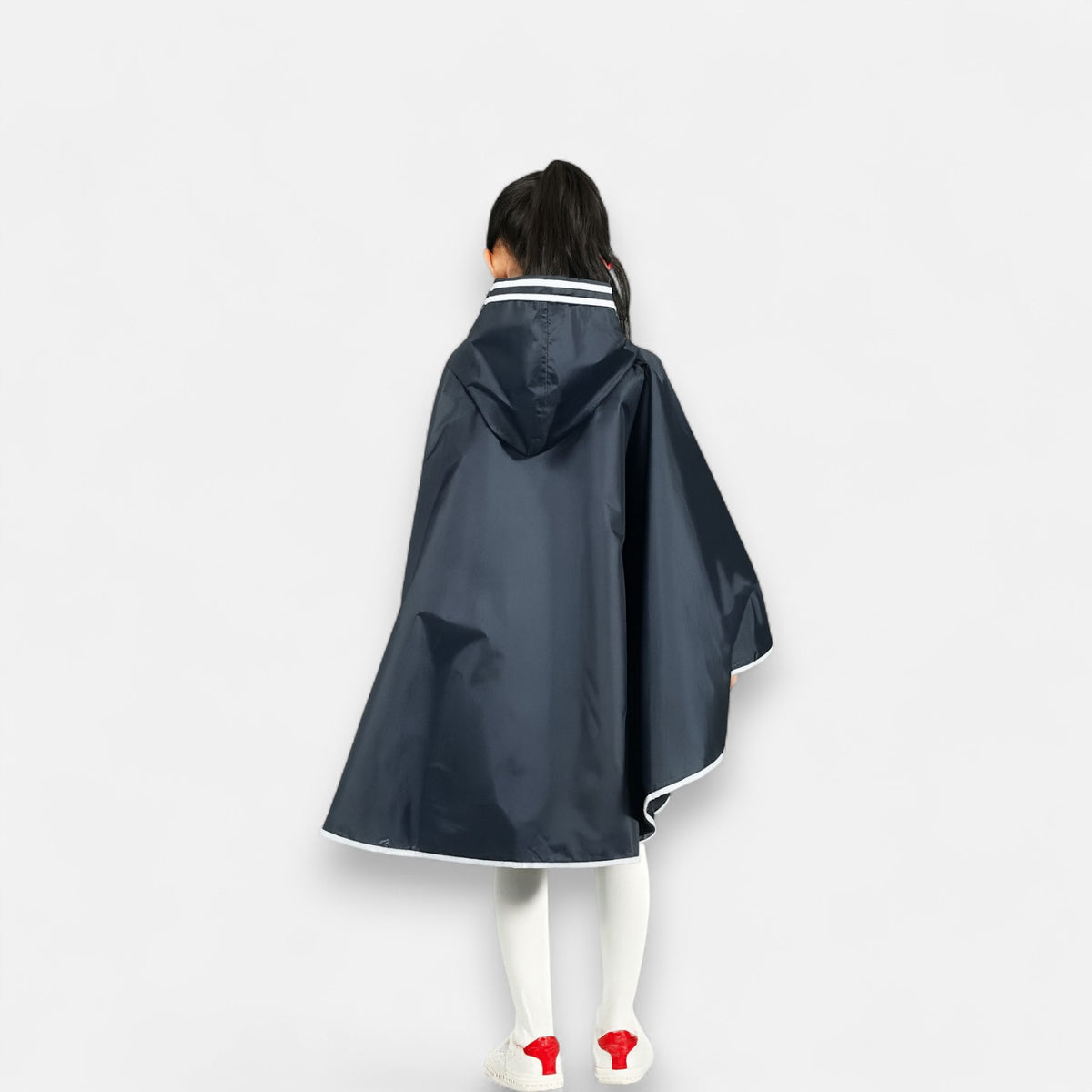 Poncho pluie enfant bleu marine