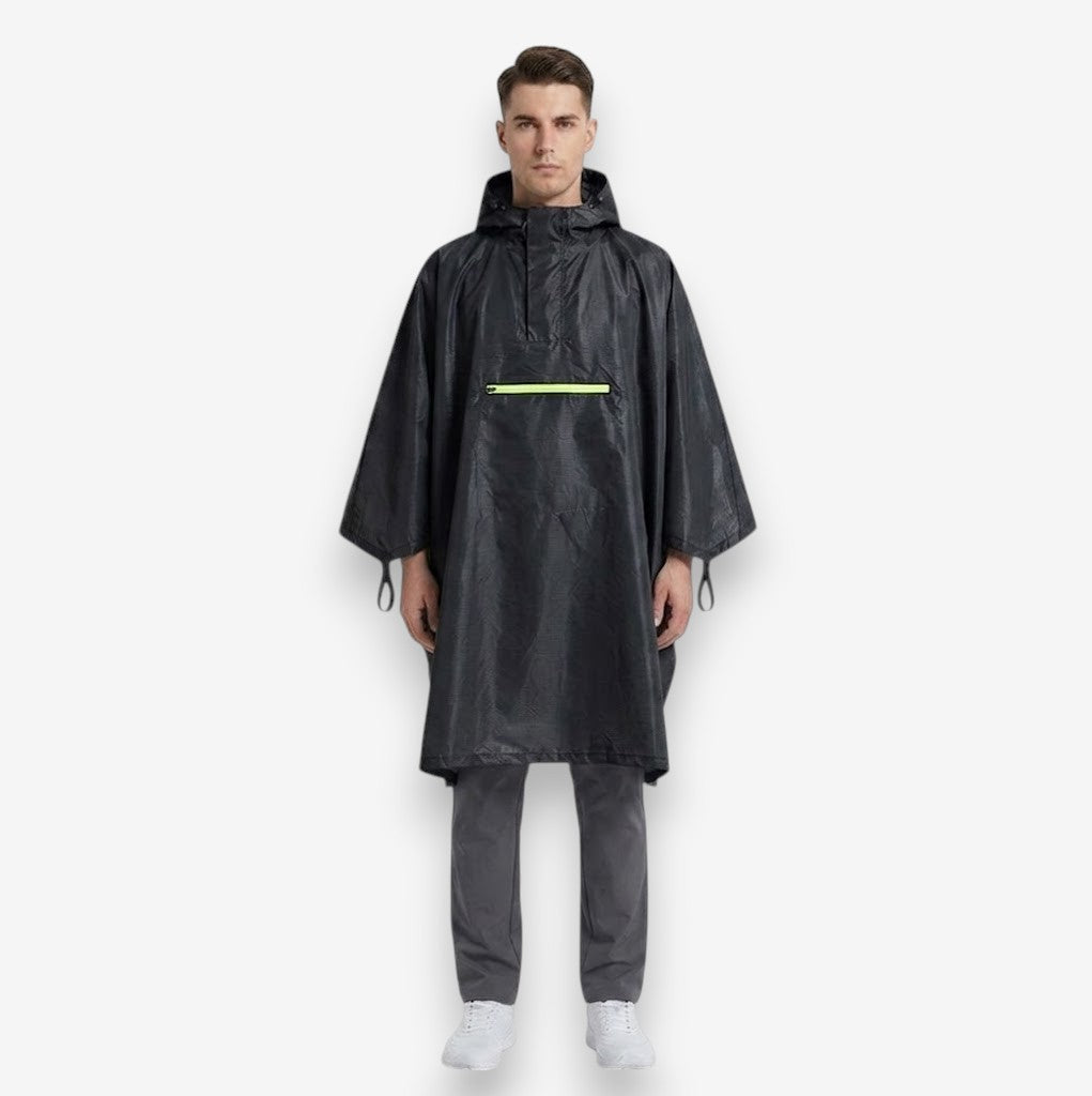 Poncho pluie homme léger avec capuche