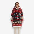 Poncho polaire femme noël