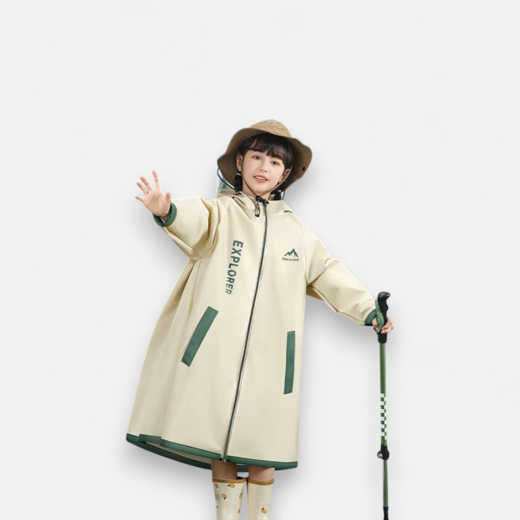 Poncho pluie enfant long