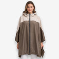 Poncho pluie femme bicolore