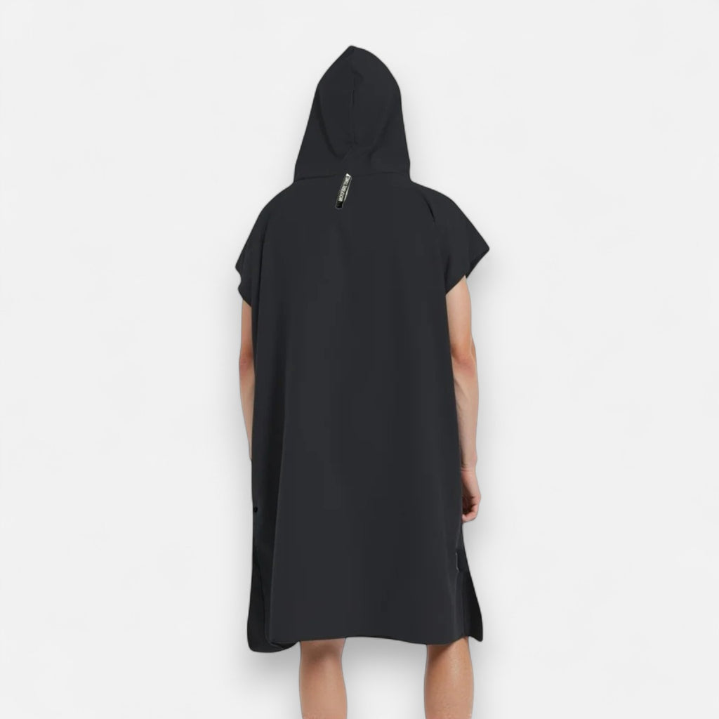 Poncho surf homme uni à capuche