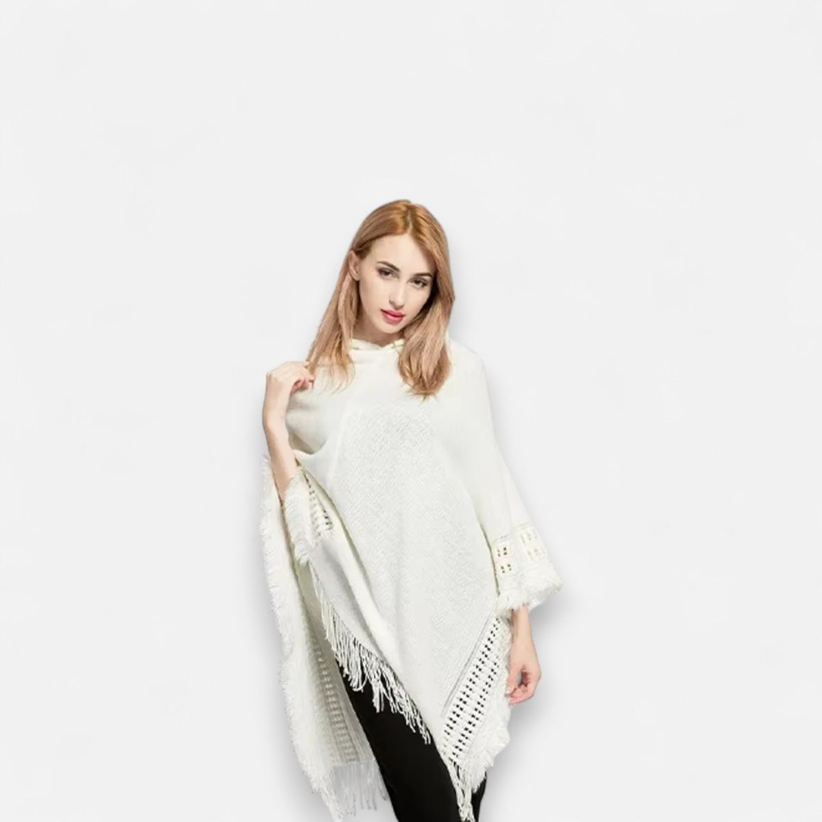 Poncho en laine femme tendance