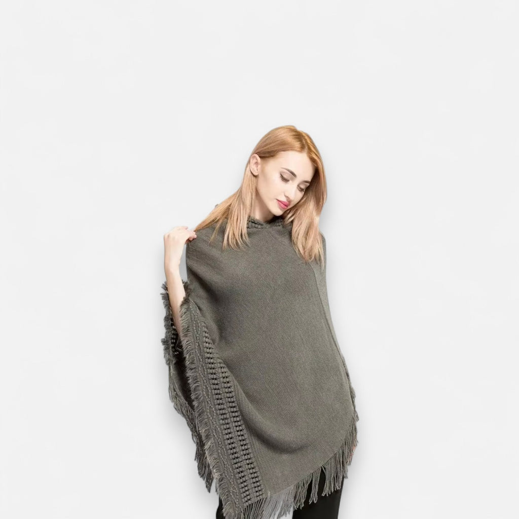 Poncho en laine femme tendance