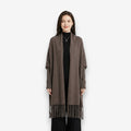 Poncho tendance femme à franges