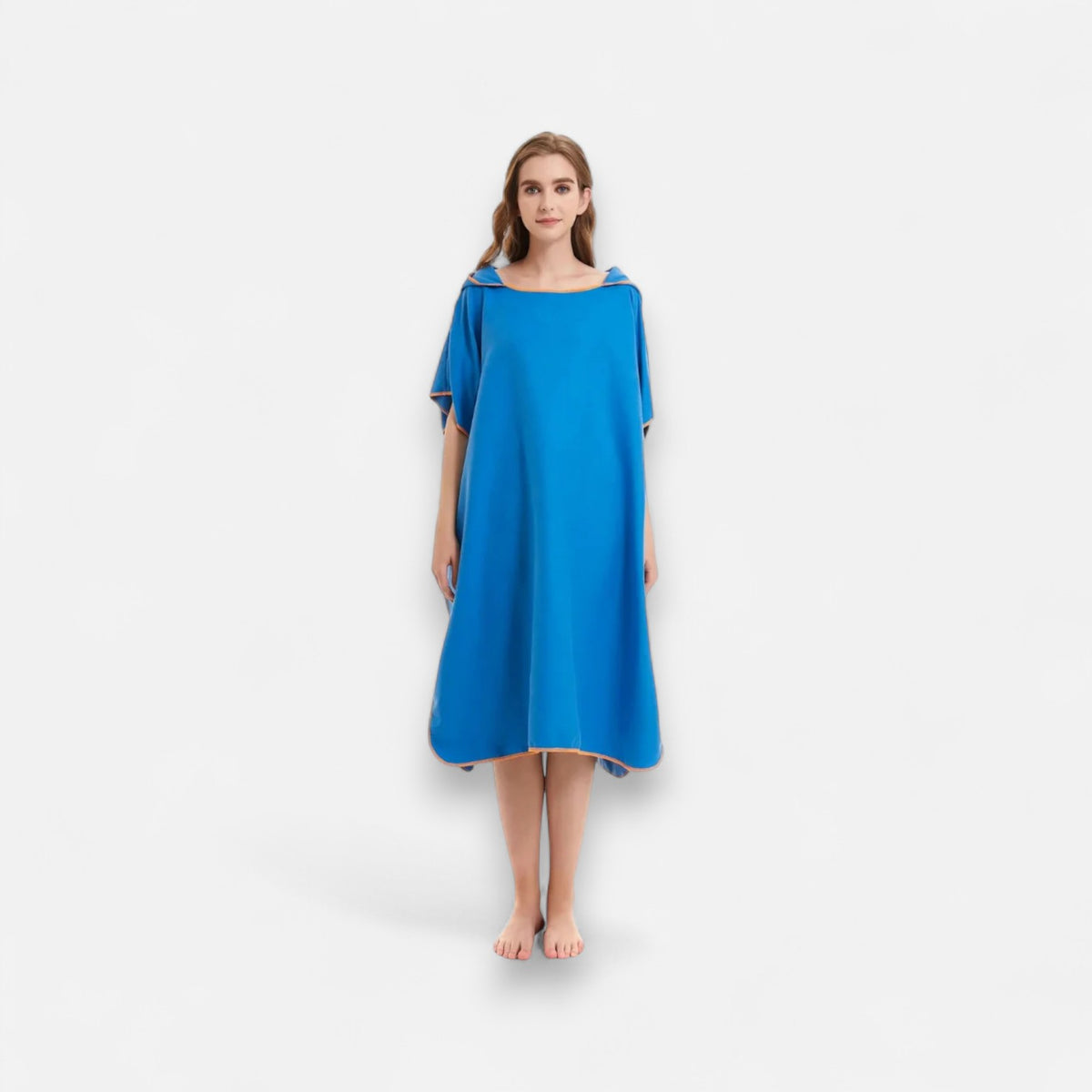 Poncho de bain femme microfibre