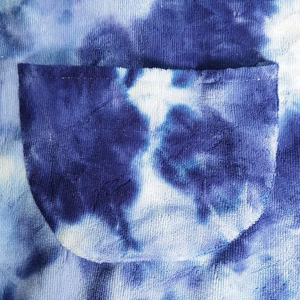 Poncho de surf femme bleu