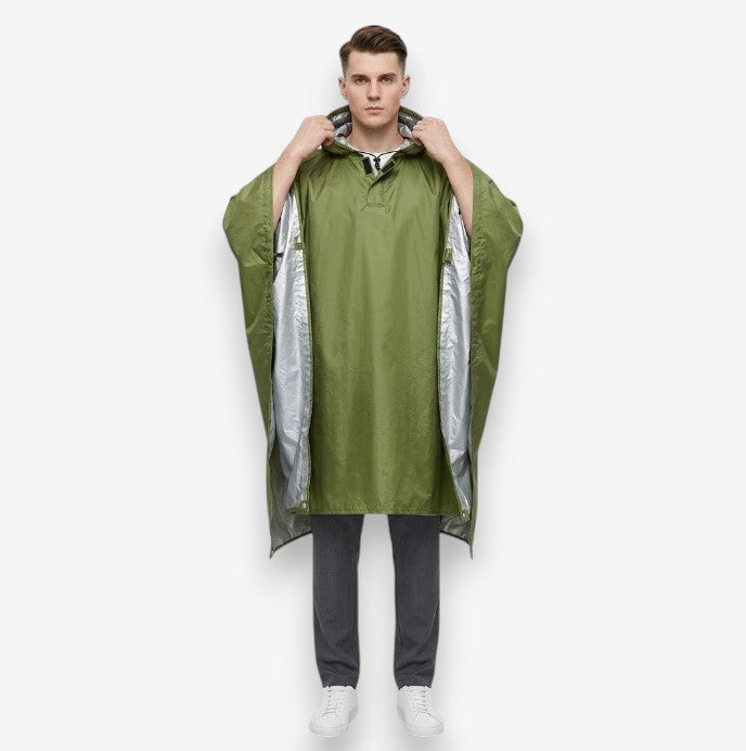 Poncho pluie homme coupe-vent