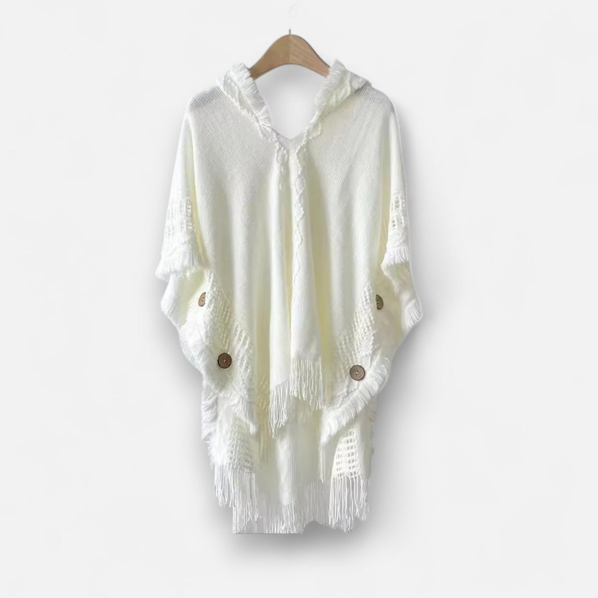 Poncho laine femme cocooning