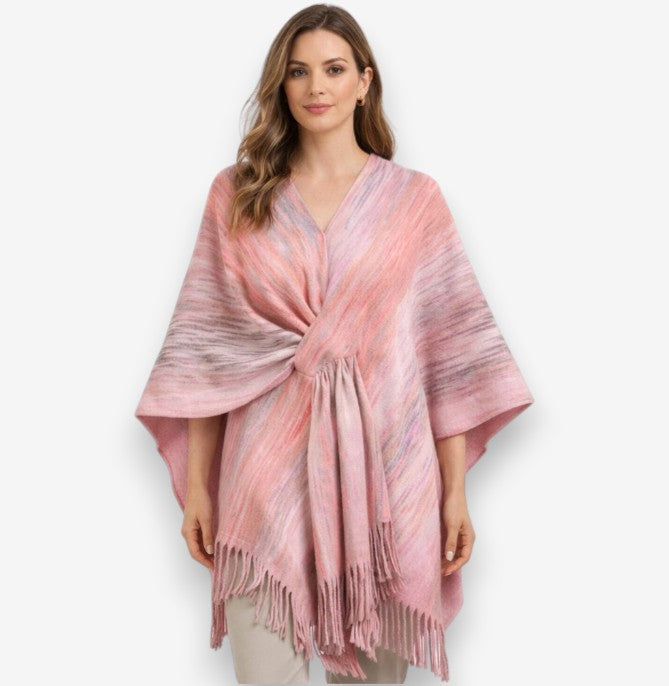 Poncho Élégance Tissée
