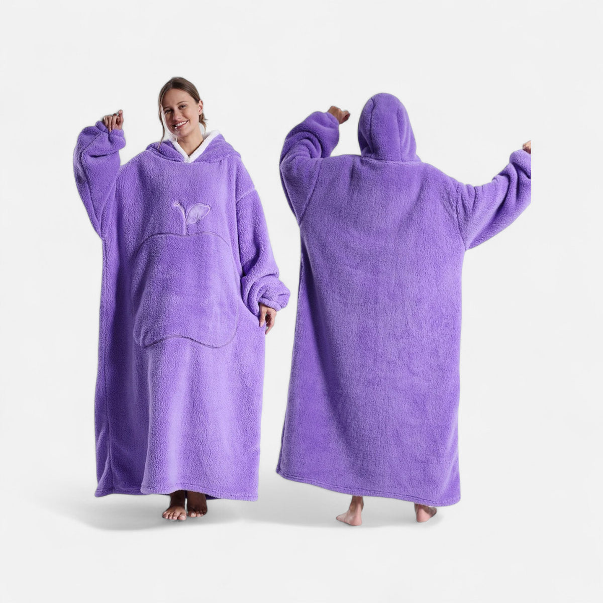 Poncho polaire femme cocooning