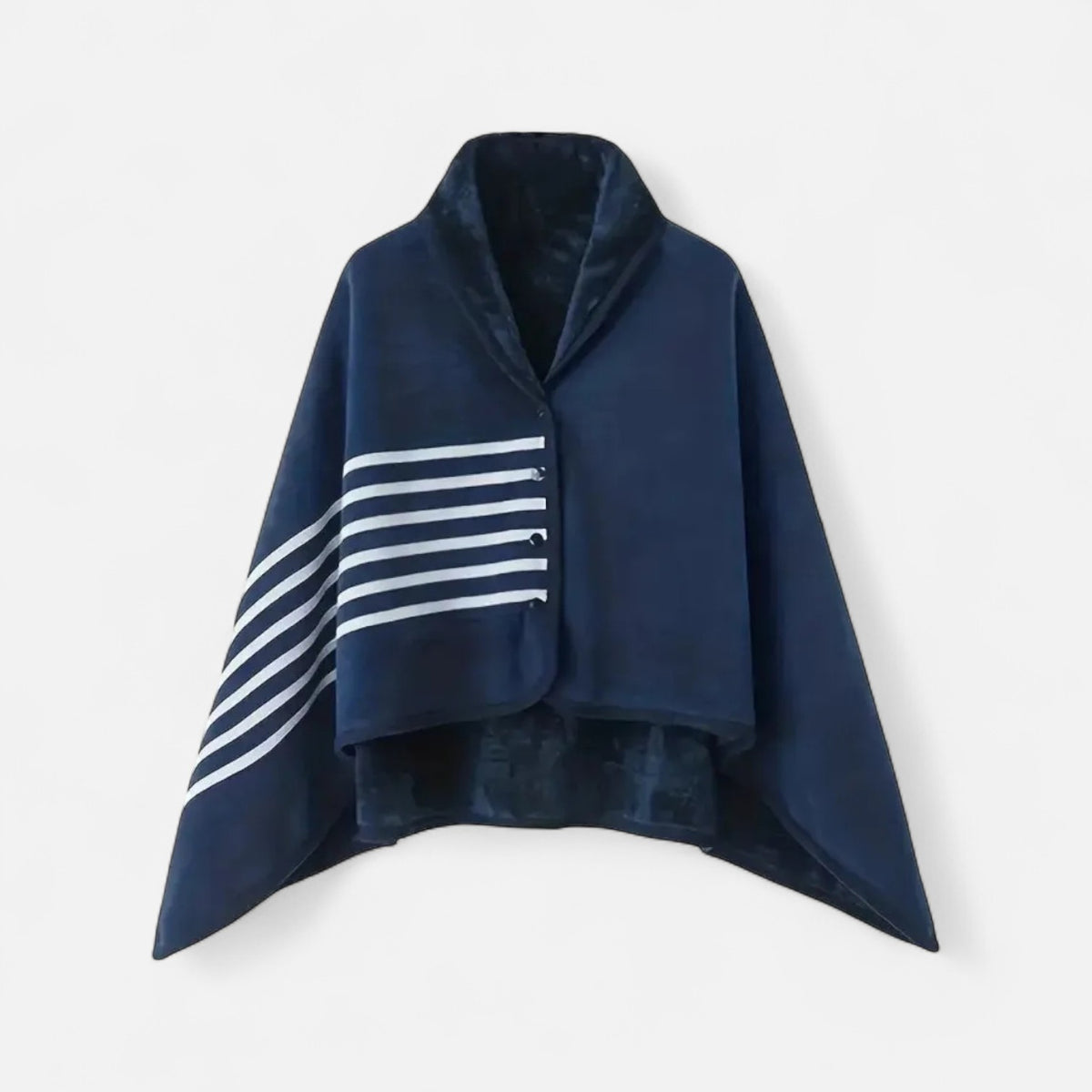 Poncho polaire femme style marin