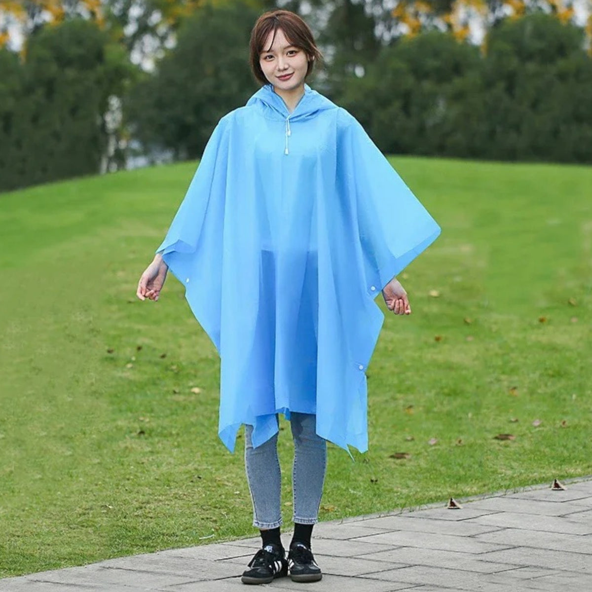 Poncho pluie femme léger