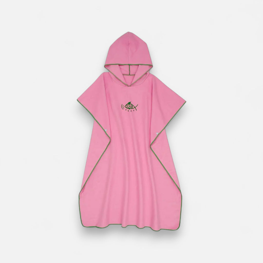 Poncho de bain femme motif poisson