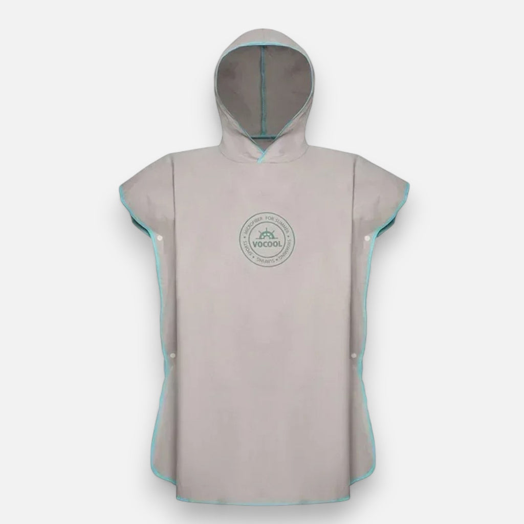 Poncho surf enfant microfibre à capuche