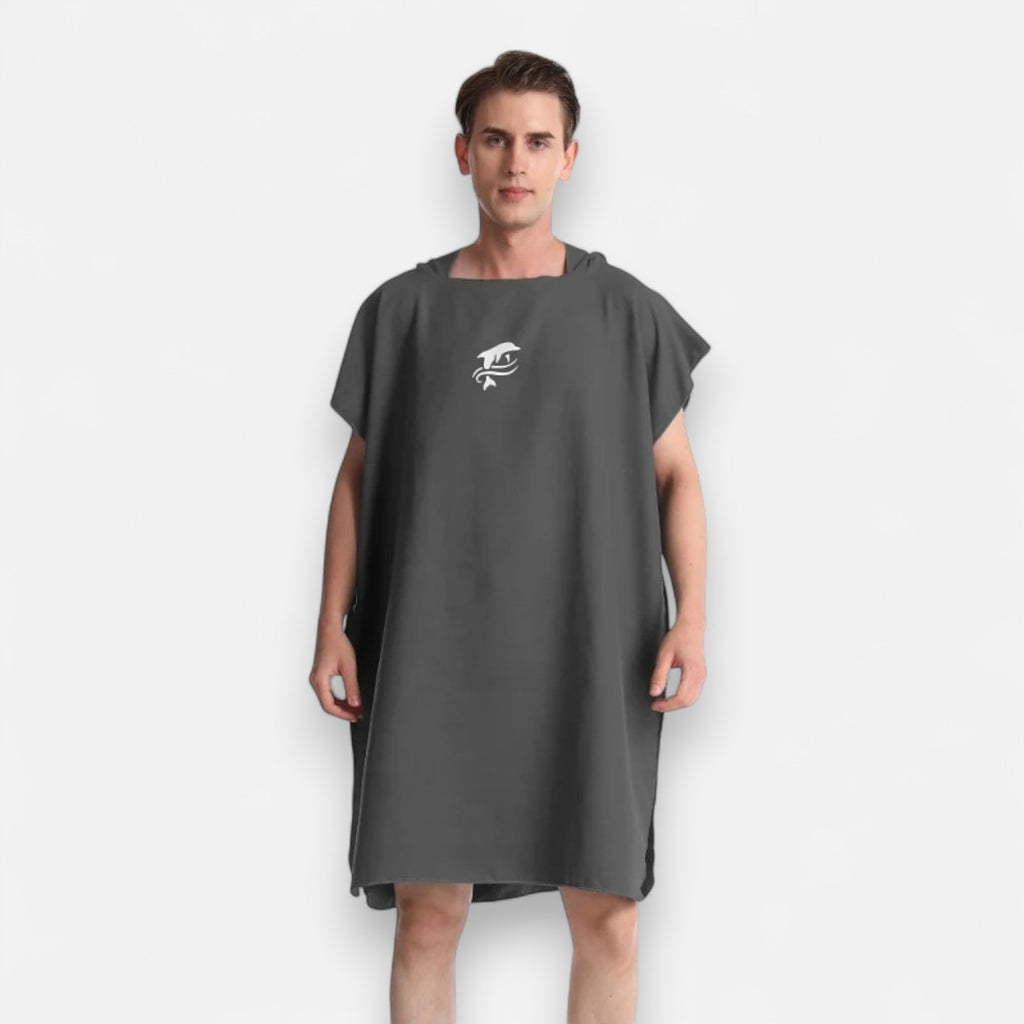 Poncho plage homme absorbant