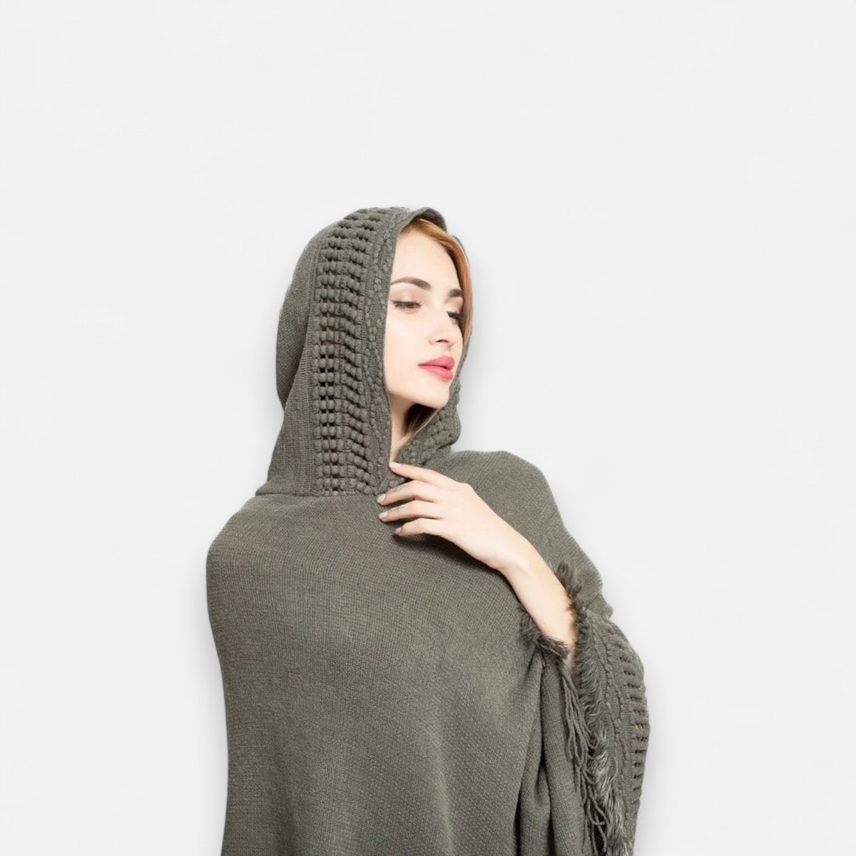 Poncho en laine femme tendance
