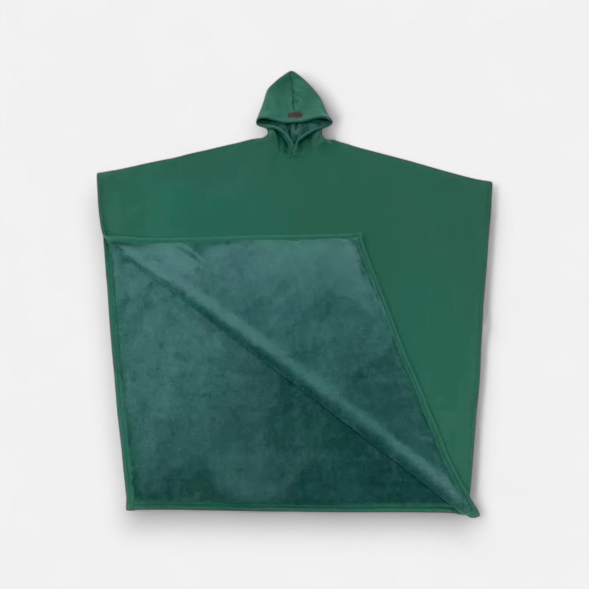 Poncho chaud homme avec capuche