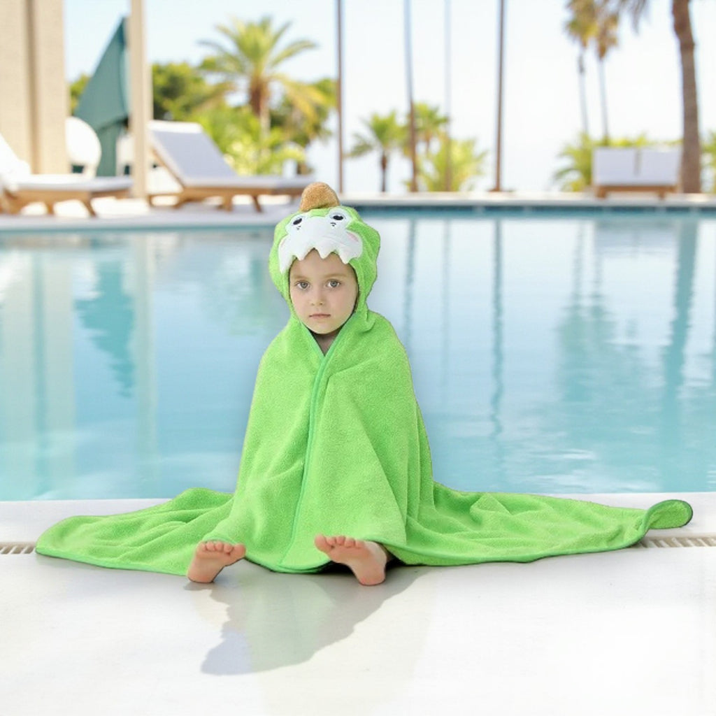 Poncho de bain enfant à capuche animal