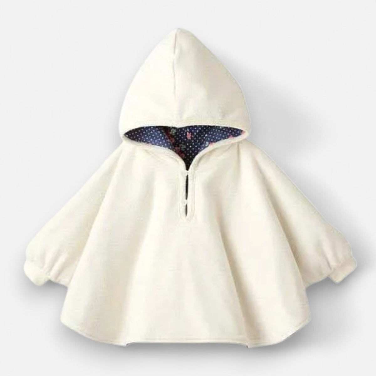 Poncho chaud bébé à capuche