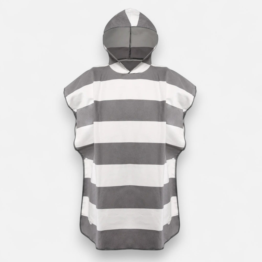 Poncho de bain enfant à rayures