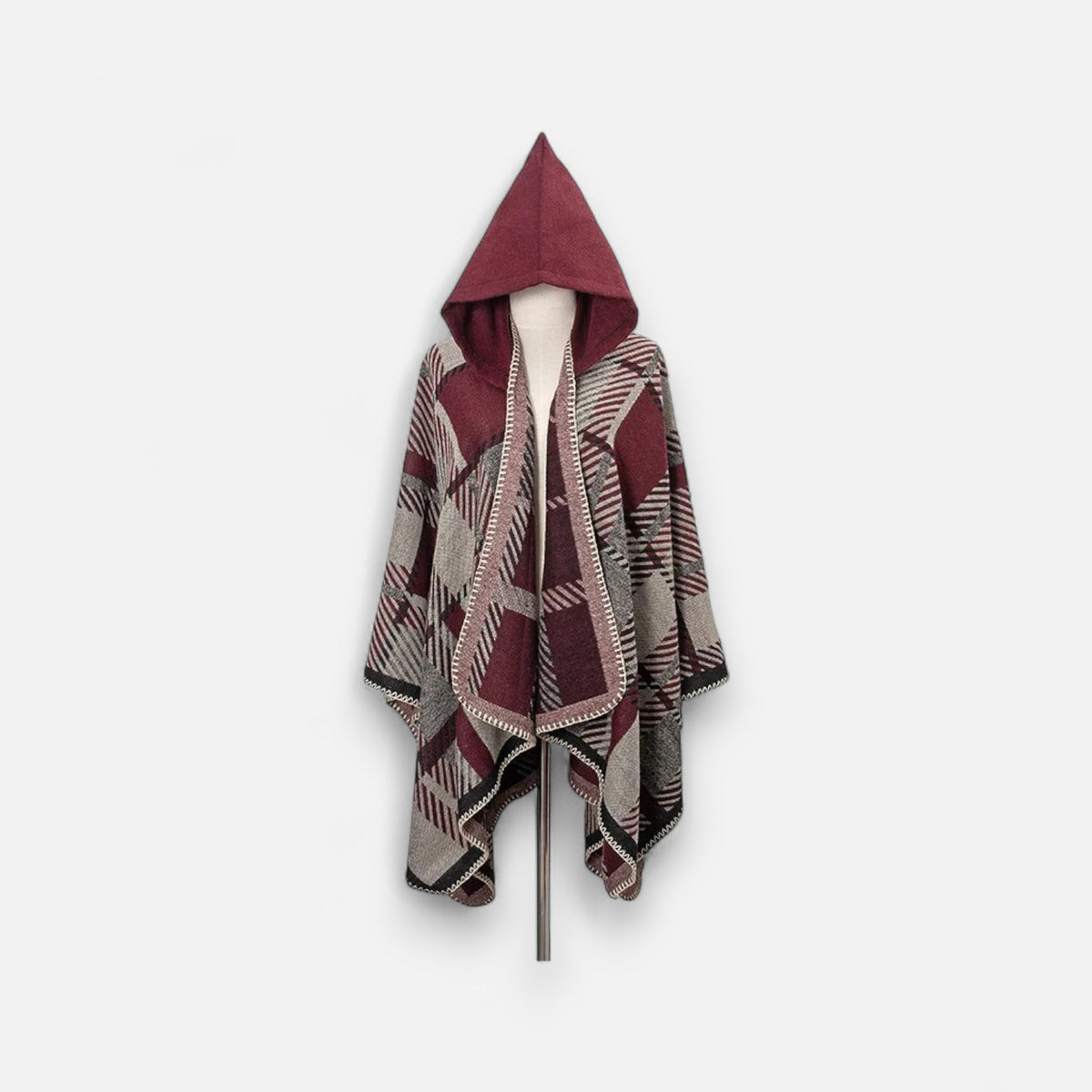 Poncho chaud homme raffiné