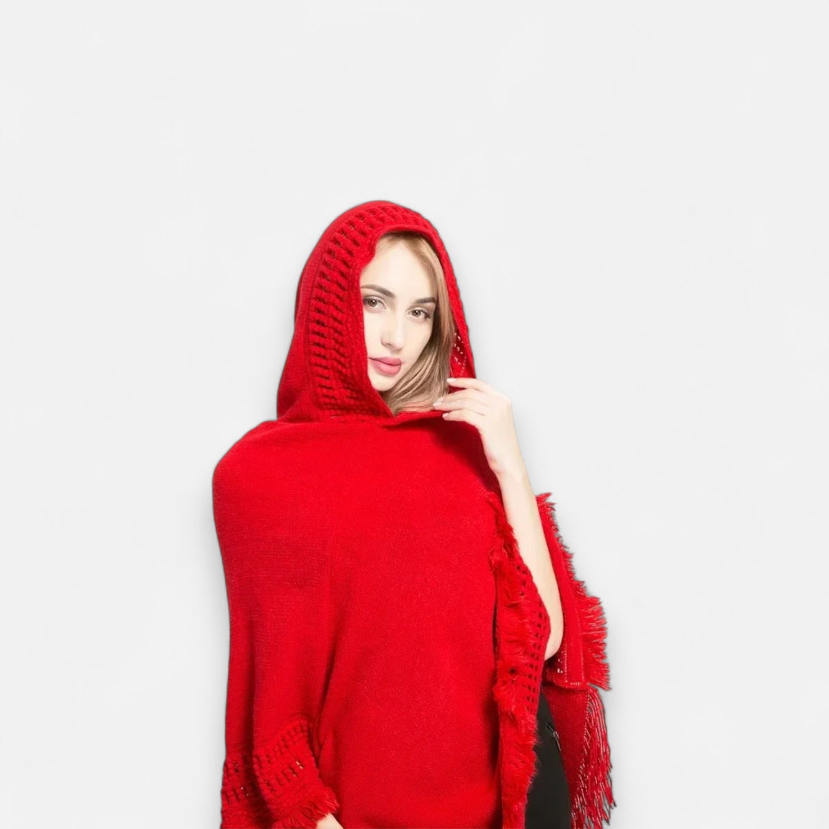 Poncho en laine femme tendance