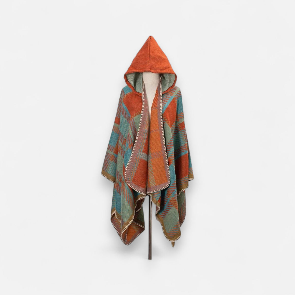 Poncho chaud homme raffiné