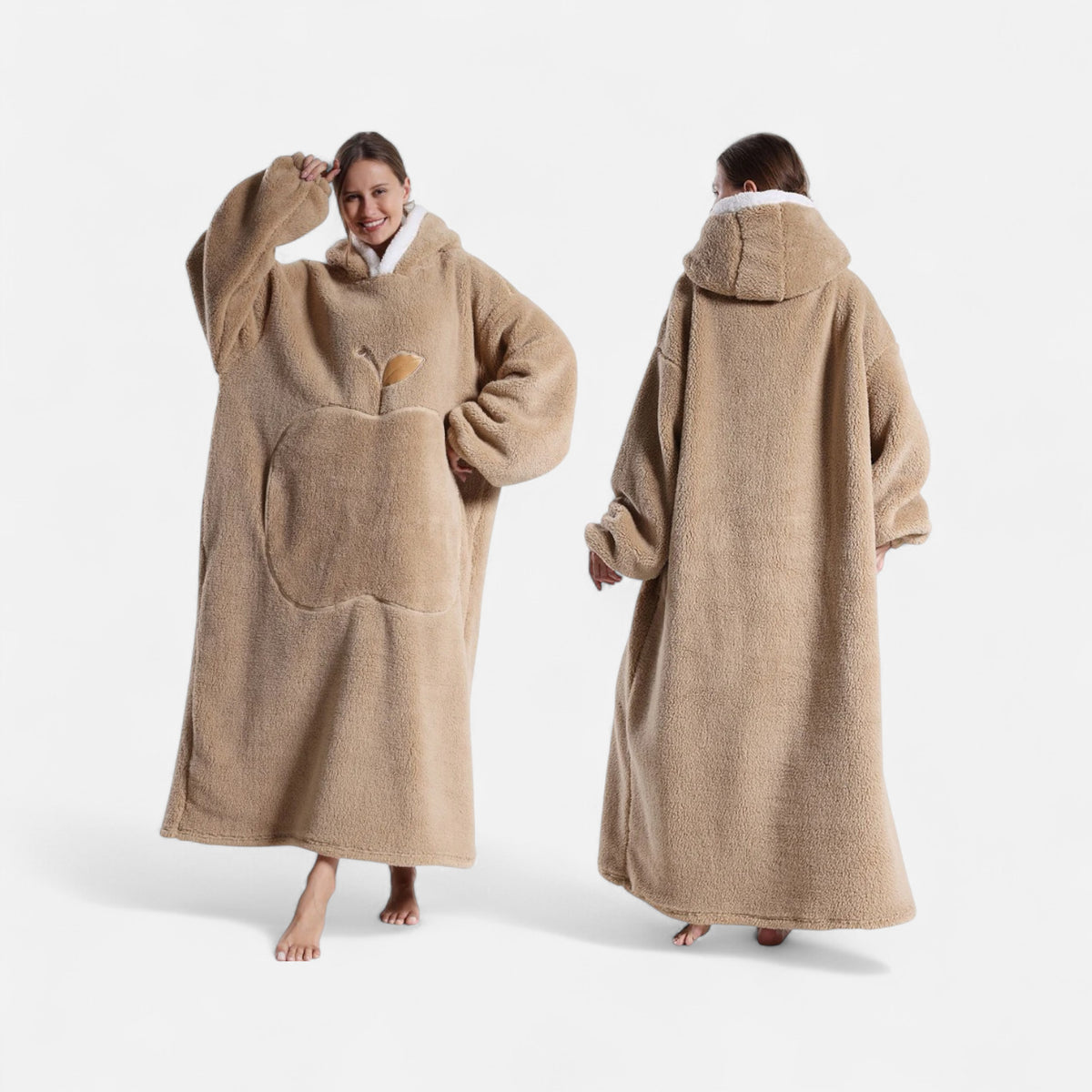 Poncho polaire femme cocooning