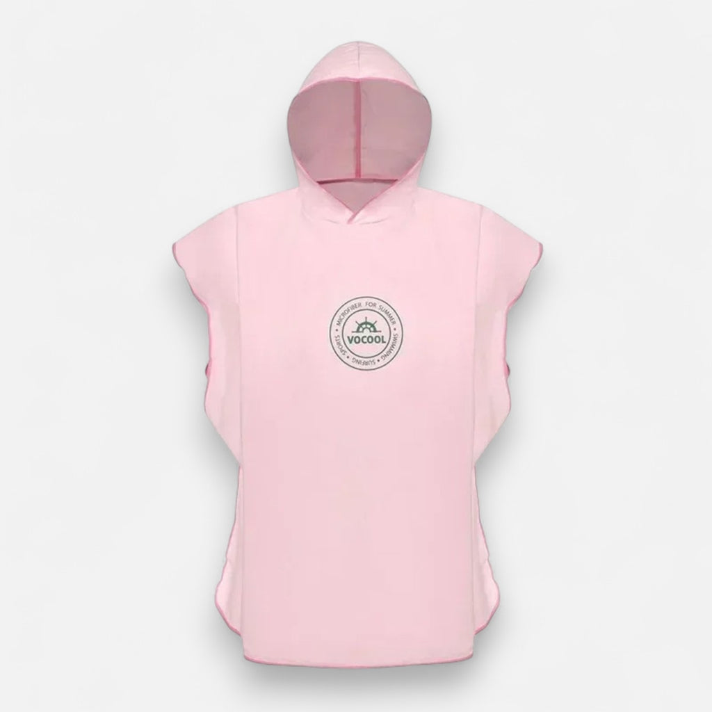 Poncho surf enfant microfibre à capuche