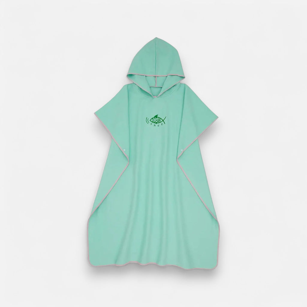 Poncho de bain femme motif poisson