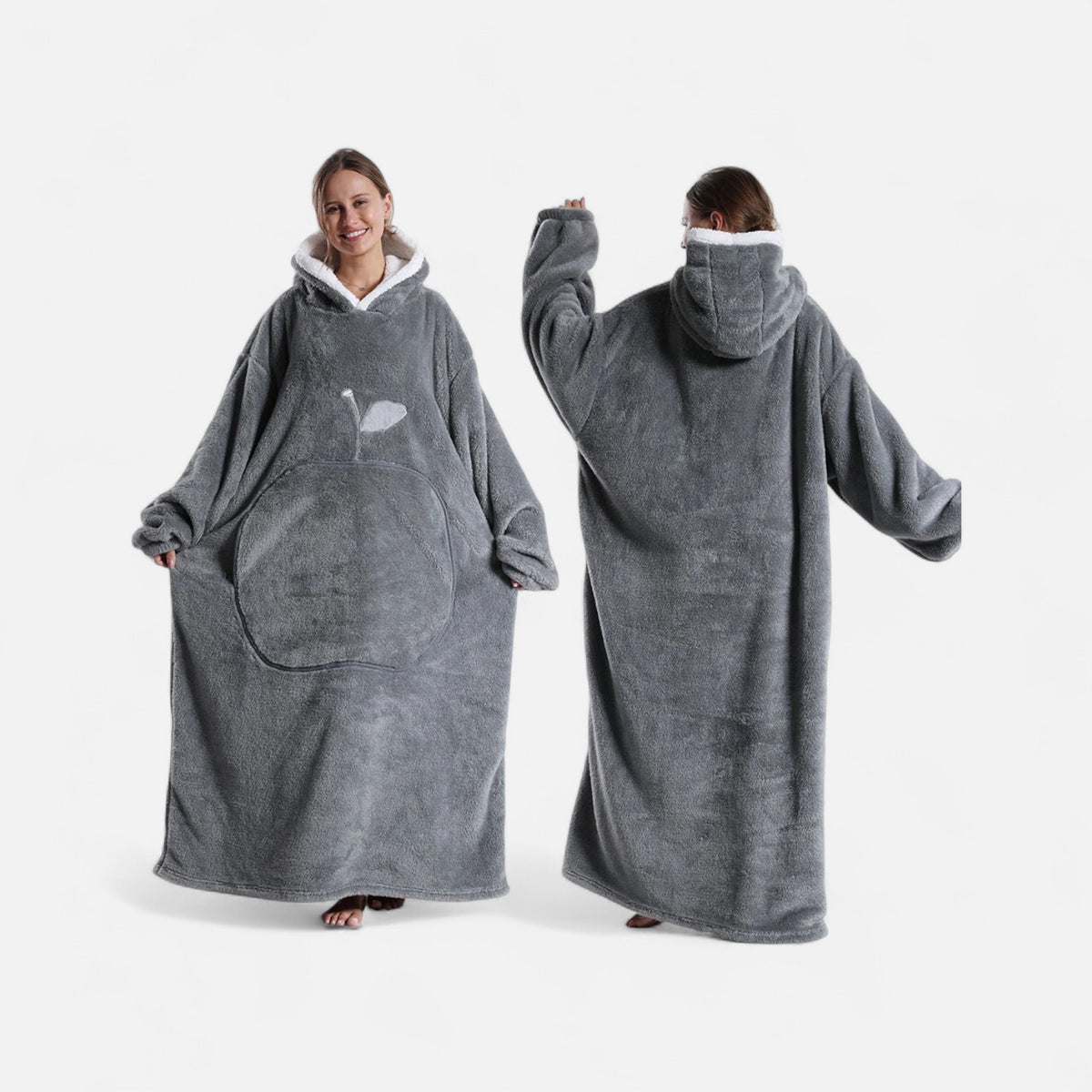 Poncho polaire femme cocooning