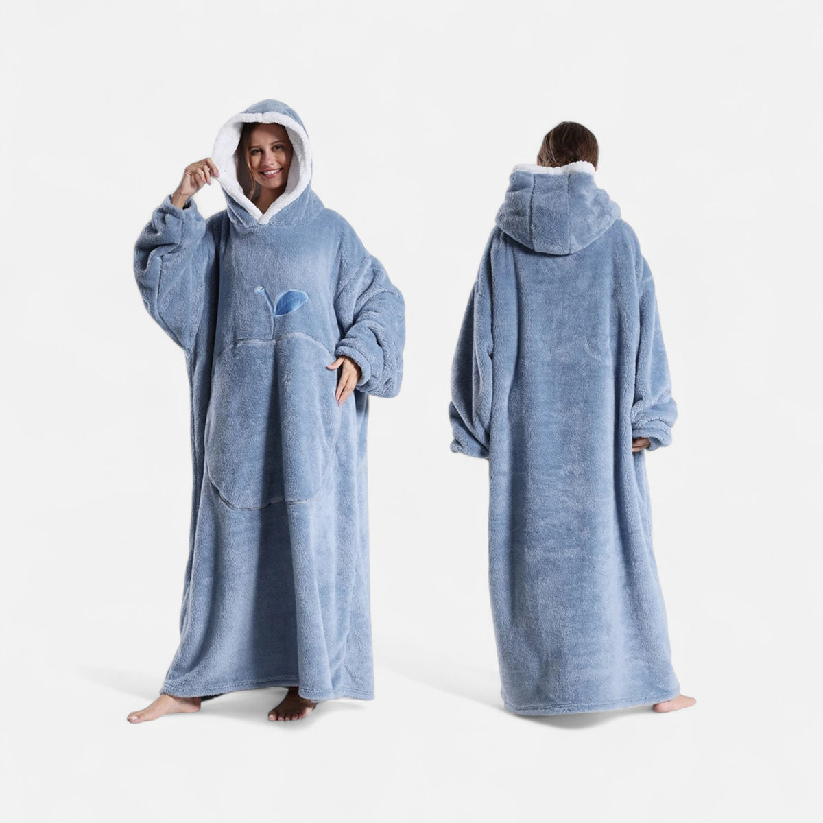 Poncho polaire femme cocooning