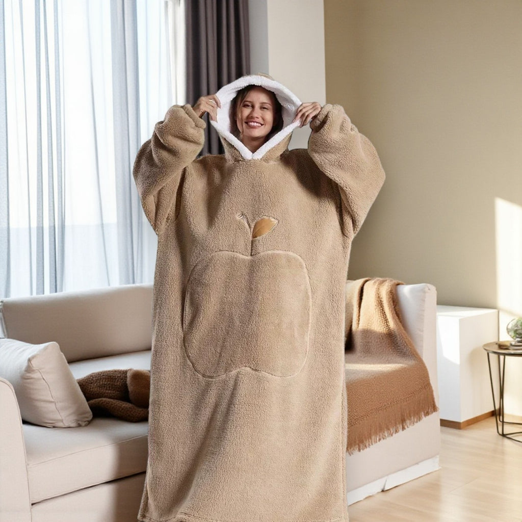 Poncho polaire cocooning