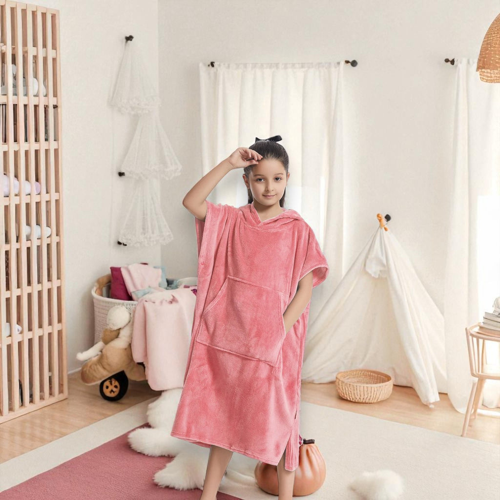 Poncho polaire enfant cocooning