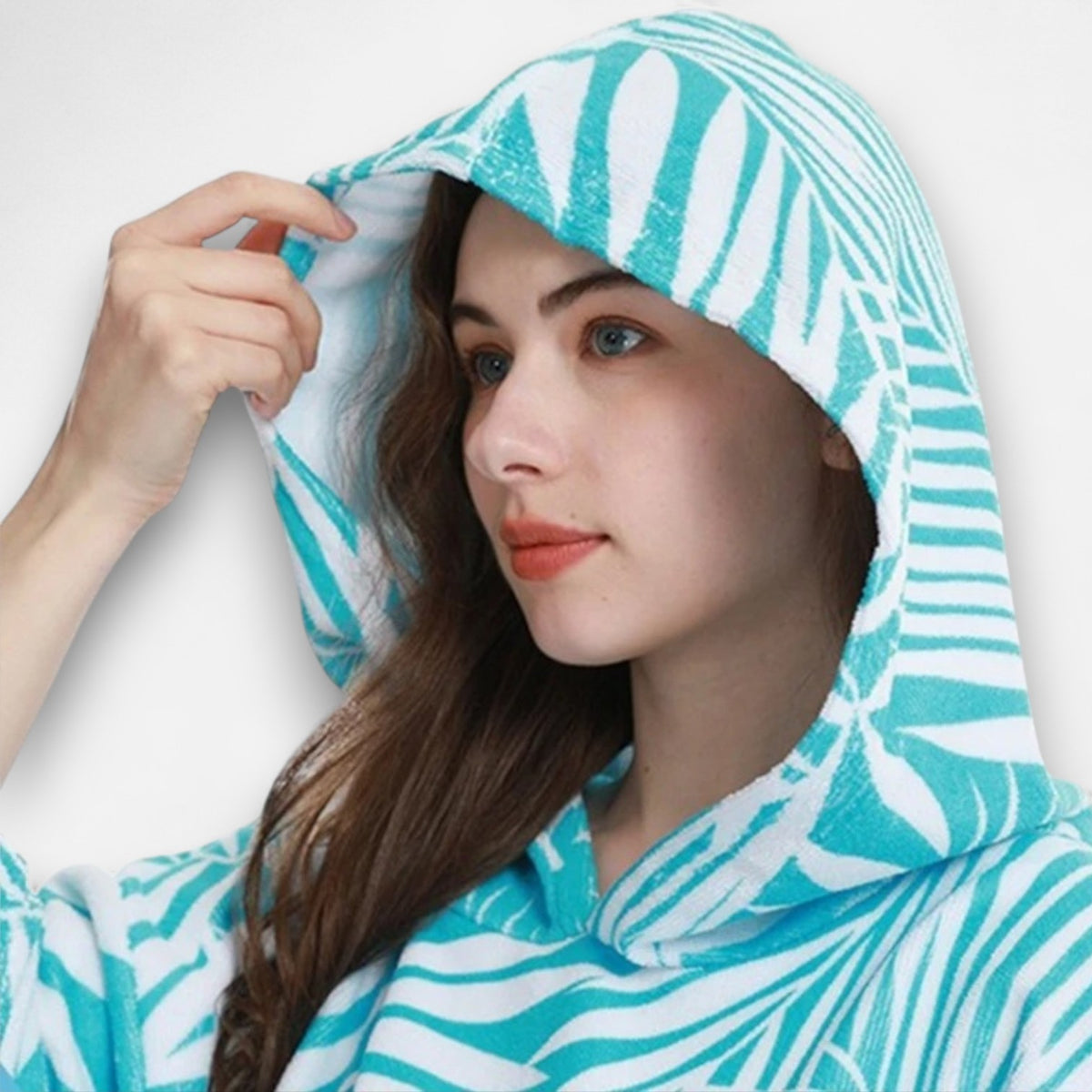 Poncho surf femme tropical