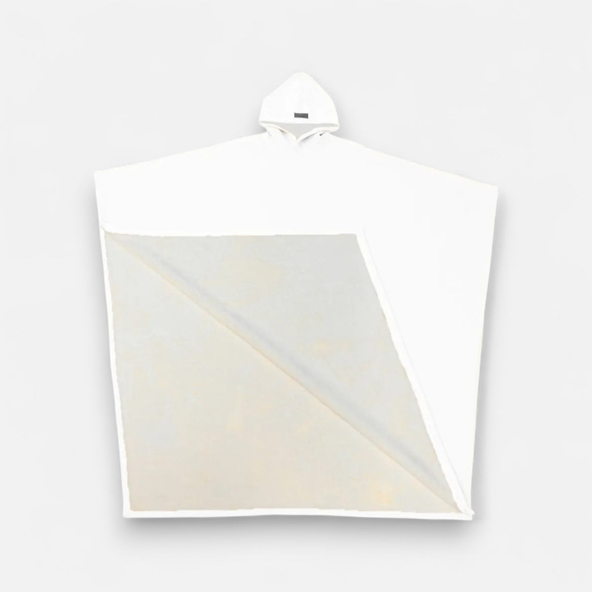 Poncho chaud homme avec capuche