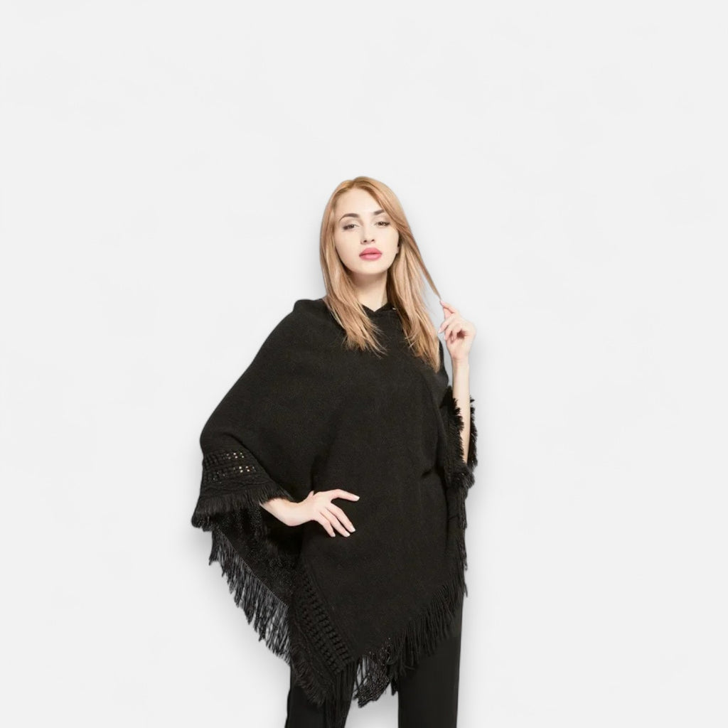 Poncho en laine femme tendance