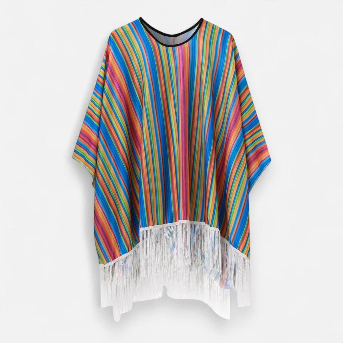 Poncho mexicain à franges