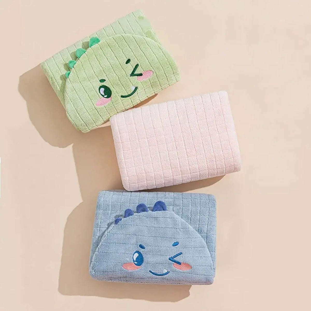 Poncho plage bébé dinosaure