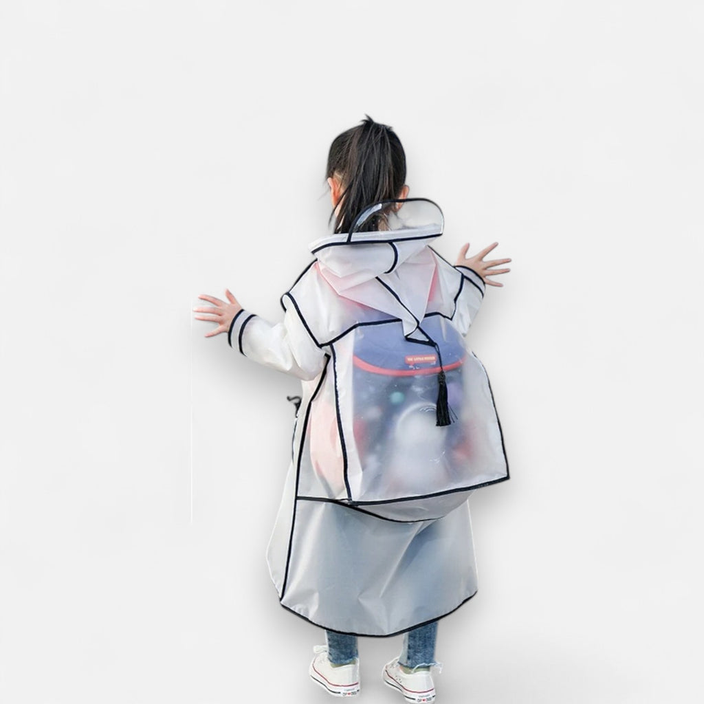 Poncho pluie enfant transparent