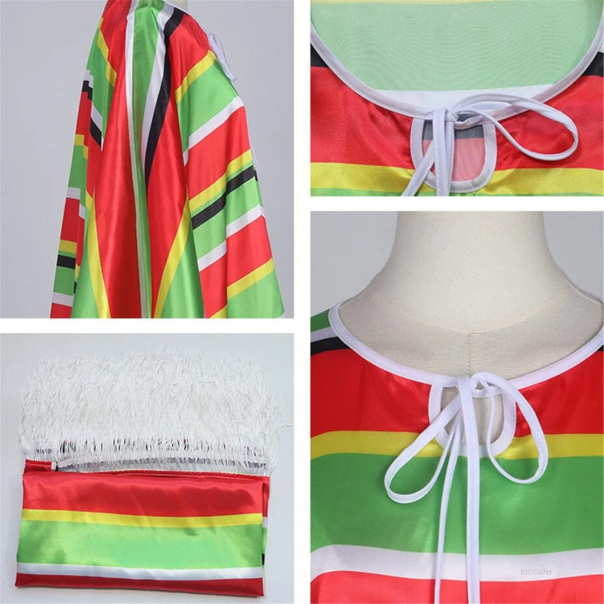 Poncho mexicain coloré