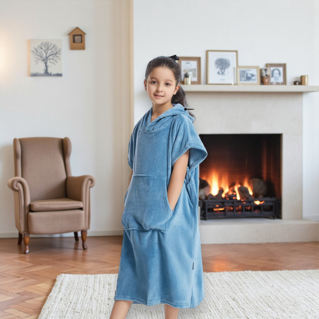 Poncho polaire enfant cocooning
