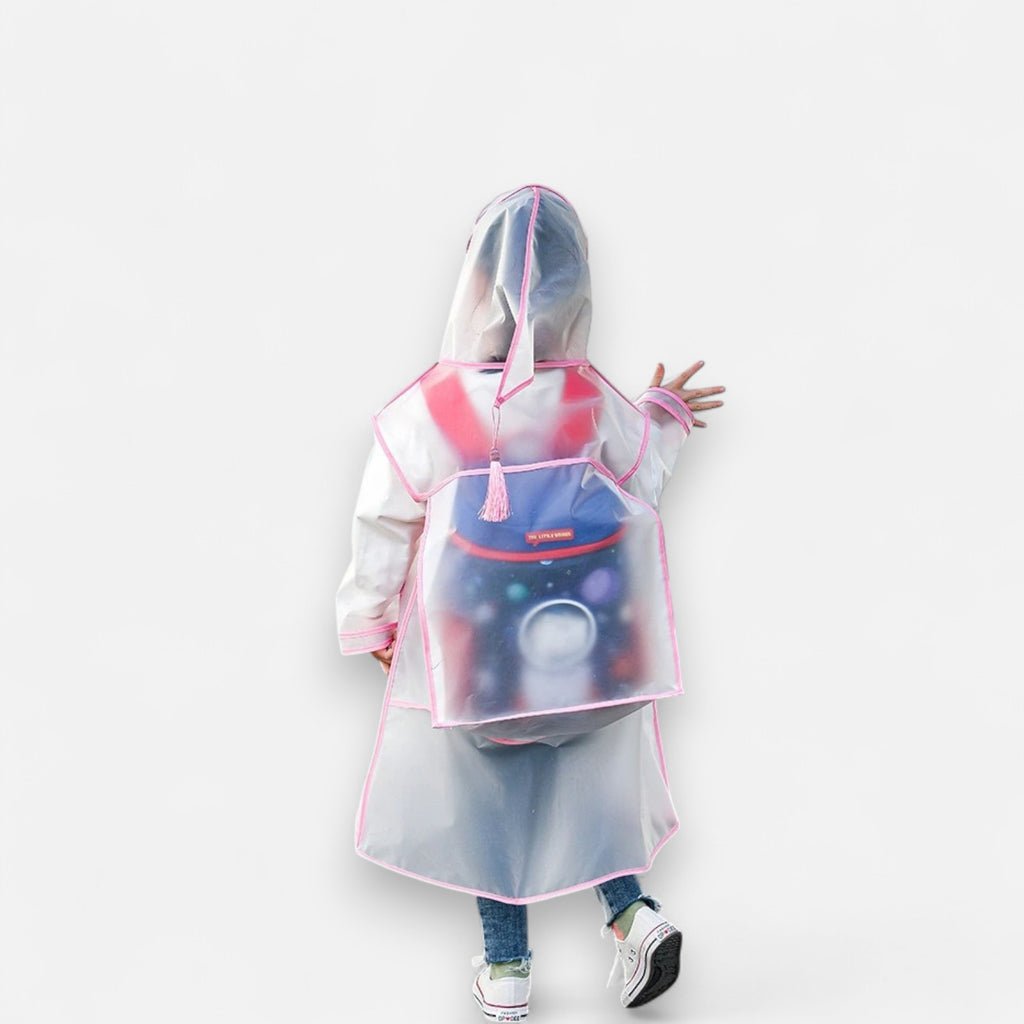 Poncho pluie enfant transparent