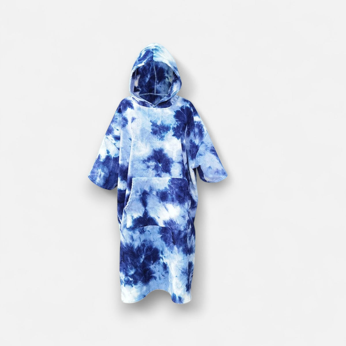 Poncho de surf femme bleu