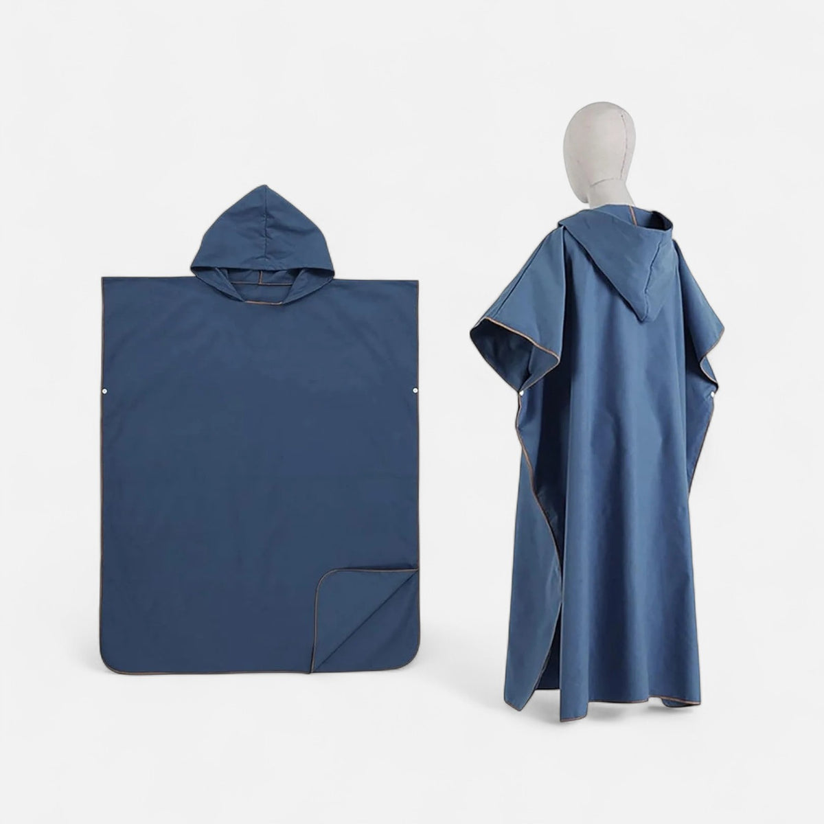 Poncho de bain femme microfibre