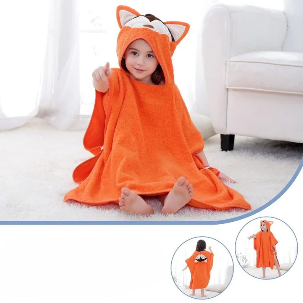 Poncho surf enfant à capuche animaux