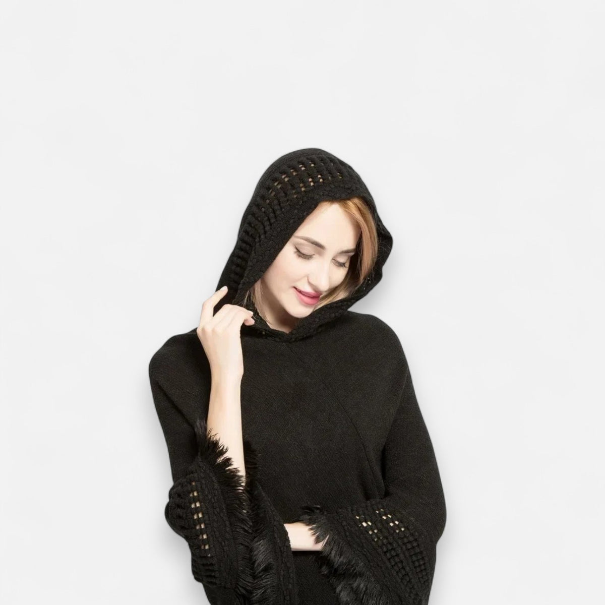 Poncho en laine femme tendance