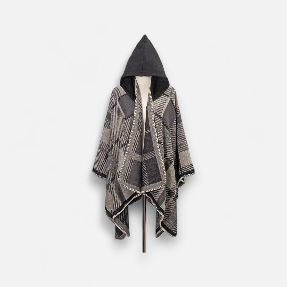 Poncho chaud homme raffiné